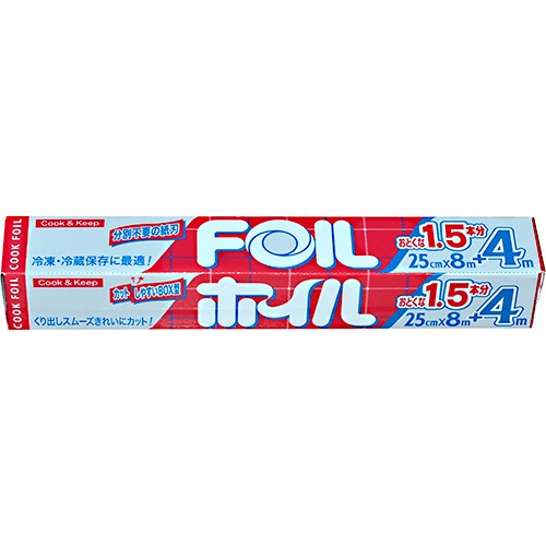 エムエーパッケージング　クックホイル　２５ｃｍ×８＋４ｍ　１本1