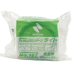 ニチバン　フィルムクロステープライト　養生用　５０ｍｍ×２５ｍ　緑　１８７－５０　１巻1