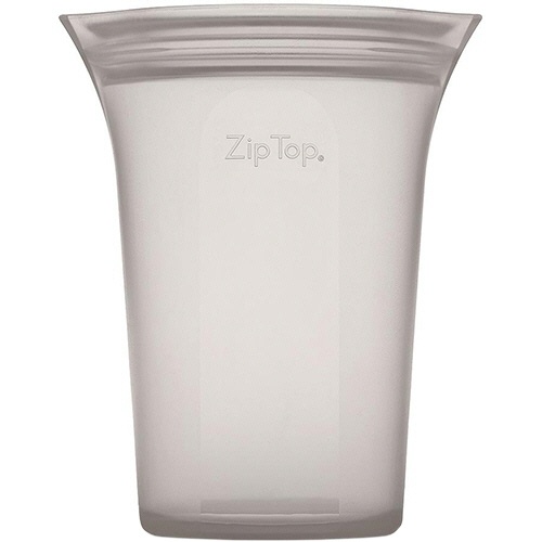 Ｚｉｐ　Ｔｏｐ　シリコン保存容器　カップ　Ｌ　グレー　Ｚ－ＣＵＰＬ－０２　１個1