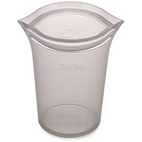 Ｚｉｐ　Ｔｏｐ　シリコン保存容器　カップ　Ｌ　グレー　Ｚ－ＣＵＰＬ－０２　１個2