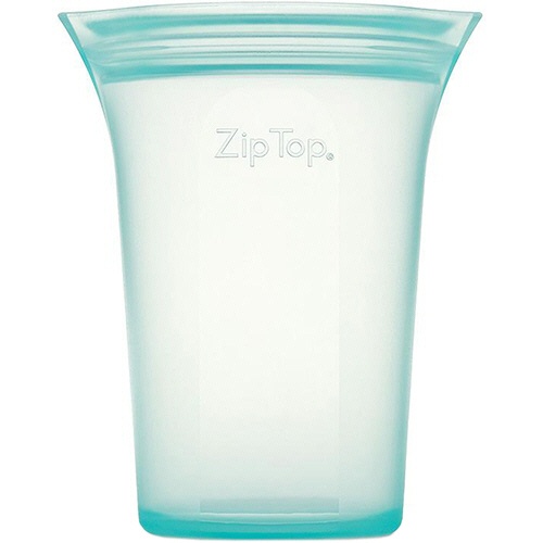 Ｚｉｐ　Ｔｏｐ　シリコン保存容器　カップ　Ｍ　ティール　Ｚ－ＣＵＰＭ－０３　１個1