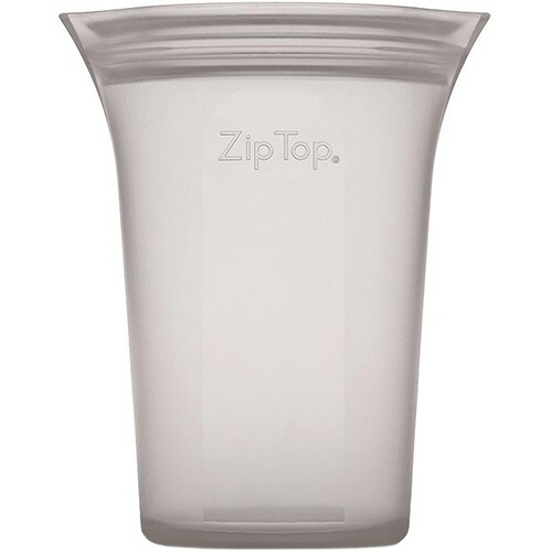 Ｚｉｐ　Ｔｏｐ　シリコン保存容器　カップ　Ｍ　グレー　Ｚ－ＣＵＰＭ－０２　１個1