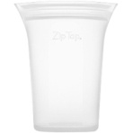 Ｚｉｐ　Ｔｏｐ　シリコン保存容器　カップ　Ｍ　フロスト　Ｚ－ＣＵＰＭ－０１　１個