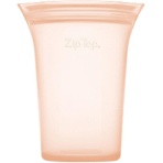 Ｚｉｐ　Ｔｏｐ　シリコン保存容器　カップ　Ｍ　ピーチ　Ｚ－ＣＵＰＭ－０７　１個