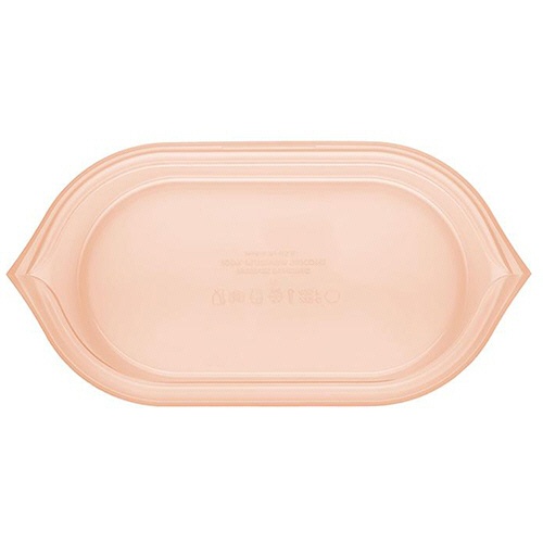 Ｚｉｐ　Ｔｏｐ　シリコン保存容器　ディッシュ　Ｓ　ピーチ　Ｚ－ＤＳＨＳ－０７　１個4