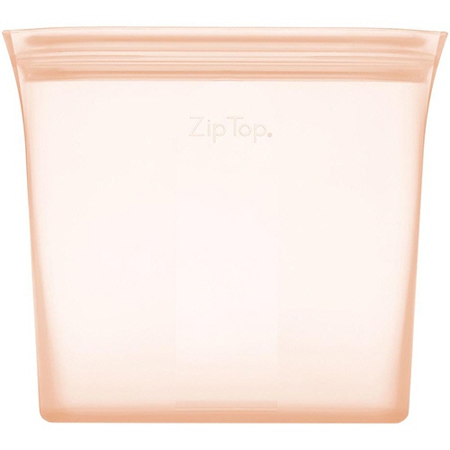 Ｚｉｐ　Ｔｏｐ　シリコン保存容器　バッグ　サンドイッチ　ピーチ　Ｚ－ＢＡＧＳ－０７　１個1
