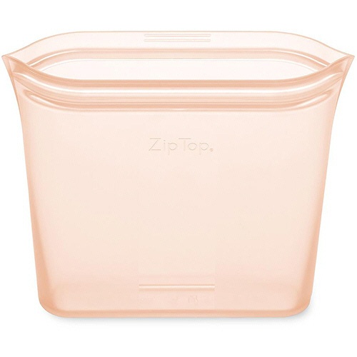 Ｚｉｐ　Ｔｏｐ　シリコン保存容器　バッグ　サンドイッチ　ピーチ　Ｚ－ＢＡＧＳ－０７　１個2