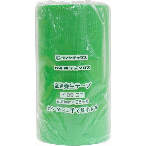 ダイヤテックス　パイオラン　塗装養生用テープ　２００ｍｍ×２５ｍ　グリーン　Ｙ－０９－ＧＲ　１巻1