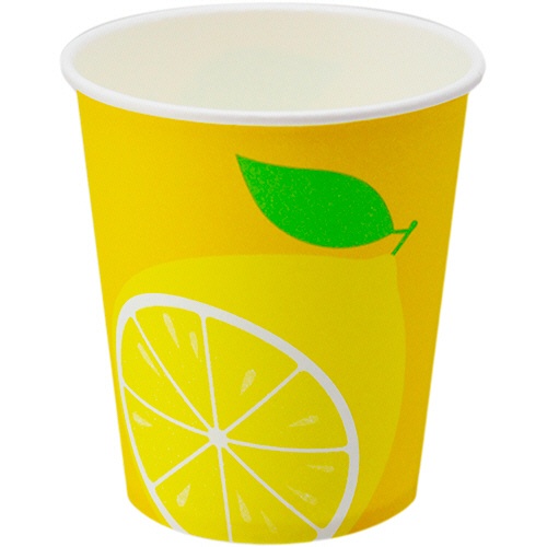 アートナップ　ＫＡＪＩＴＳＵ（果実）　ペーパーカップ　２１０ｍｌ（７オンス）　３柄アソート　ＫＴ－４１　１パック（１５個）5