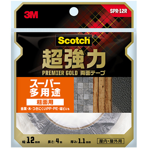 たのめーる】3M スコッチ 超強力両面テープ プレミアゴールド たのめーる】3M スコッチ 超強力両面テープ プレミアゴールド