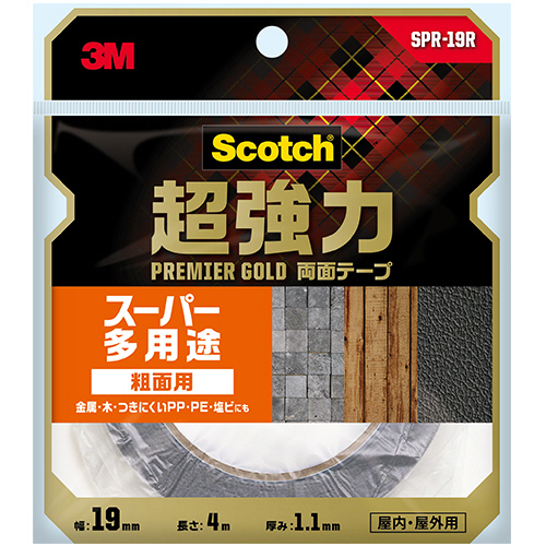 たのめーる】3M スコッチ 超強力両面テープ プレミアゴールド たのめーる】3M スコッチ 超強力両面テープ プレミアゴールド