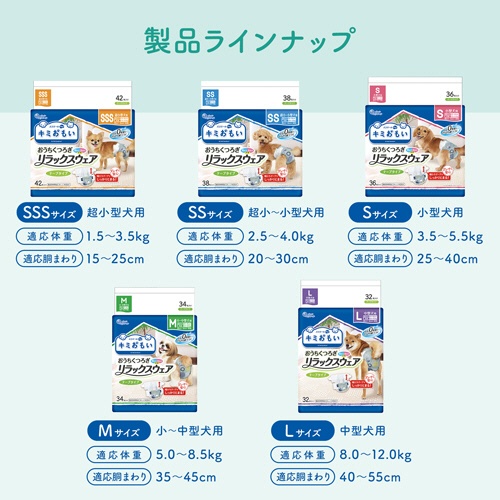 大王製紙　エリエールＰｅｔ　キミおもい　おうちくつろぎリラックスウェア　Ｓ　１パック（３６枚）9