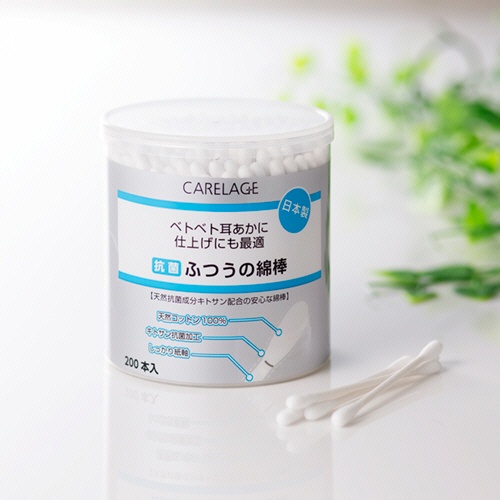 山洋　ＣＡＲＥＬＡＧＥ　抗菌ふつう綿棒　１パック（２００本）7