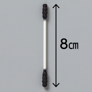 山洋　ＣＡＲＥＬＡＧＥ　抗菌黒リング型綿棒　１パック（２００本）4
