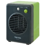 千住　ＴＥＫＮＯＳ　ミニセラミックファンヒーター　３００Ｗ　グリーン　ＴＳ－３１１　１台