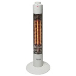 千住 TEKNOS スリムハロゲンヒーター 300W 1灯 ホワイト PH-319 1台