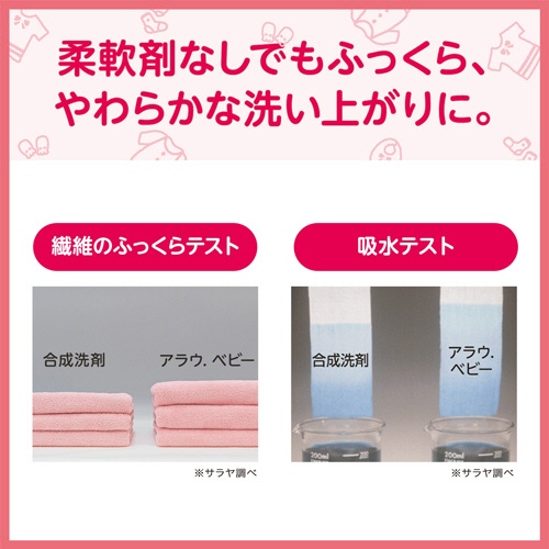 サラヤ　アラウ．ベビー　洗たくせっけん　詰替用　７２０ｍＬ　１個4
