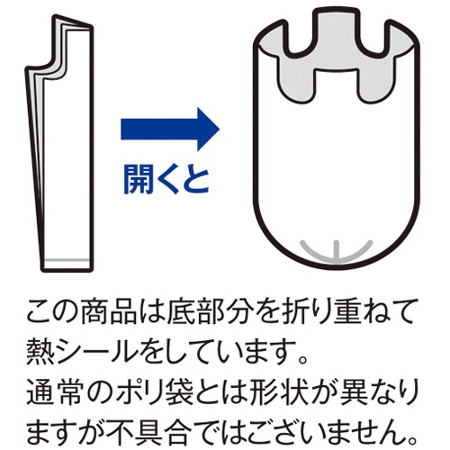 ＴＡＮＯＳＥＥ　リサイクルポリ袋　シュレッダー用　ＬＬ　ＢＯＸタイプ　１箱（１００枚）2