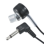 オーム電機　ＡｕｄｉｏＣｏｍｍ　片耳モノラルイヤホン　φ３．５ミニプラグＬ型　ラジオ用　１ｍ　ブラック　ＥＡＲ－Ｂ３５１Ｌ－Ｋ　１個