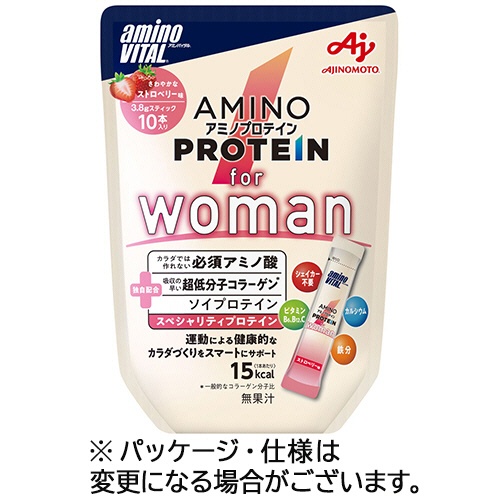 味の素　アミノバイタル　アミノプロテイン　フォーウーマン　ストロベリー味　１パック（１０本）1