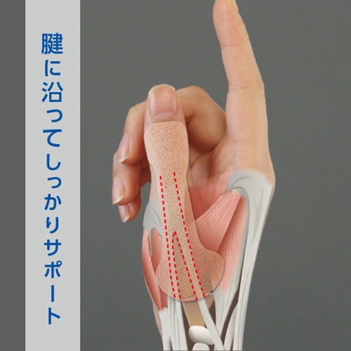 サイプラス　腱鞘サポート　指かるテープ　親指専用　１パック（１０枚）5