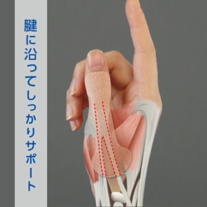 サイプラス　腱鞘サポート　指かるテープ　親指専用　１パック（１０枚）5