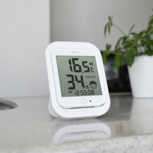ドリテック　デジタル温湿度計　ルーモ　ホワイト　Ｏ－２９３ＷＴ　１個5