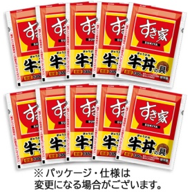トロナジャパン　すき家　牛丼の具１０食　（１３５ｇ／食）　１セット