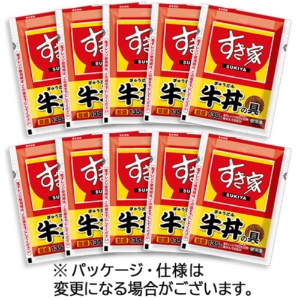 トロナジャパン　すき家　牛丼の具１０食　（１３５ｇ／食）　１セット1