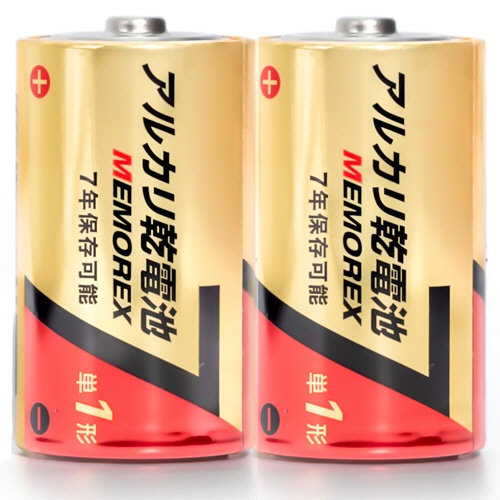 メモレックス・テレックス　アルカリ乾電池　単１形　ＬＲ２０／１．５Ｖ　１０Ｓ７　１パック（１０本）1