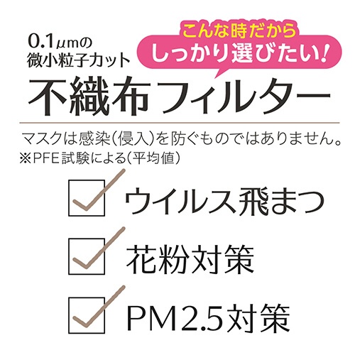 白元アース　ビースタイル　立体タイプ　ふつうサイズ　ミルクティーベージュ　１パック（５枚）4