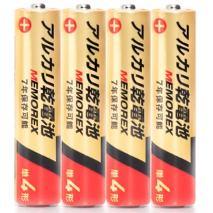 メモレックス・テレックス　アルカリ乾電池　単４形　ＬＲ０３／１．５Ｖ　４０Ｓ７　１パック（４０本）1
