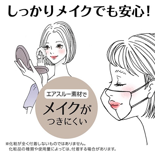 白元アース　ビースタイル　立体タイプ　ふつうサイズ　ミルクティーベージュ　１箱（２０枚）4