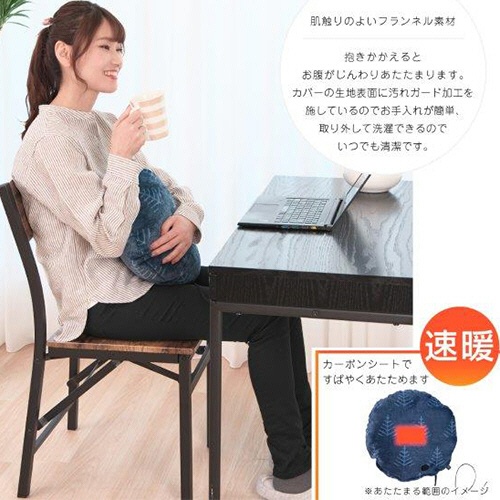 広電　ｓｍａｈｏｔ　ＵＳＢクッション　ネイビー／ツリー柄　ＣＵＣ４０１Ｇ－ＮＲ　１個3