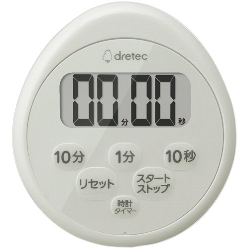 ドリテック　時計付防水タイマー　ライトグレー　Ｔ－６１１ＬＧ　１個1