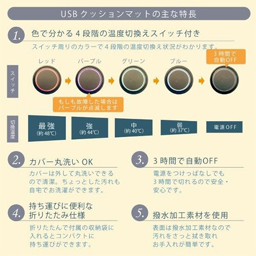 広電　ｓｍａｈｏｔ　ＵＳＢ折りたたみクッション　ブラックウォッチ柄　ＣＵＭ３９０Ｇ－Ｋ　１個5