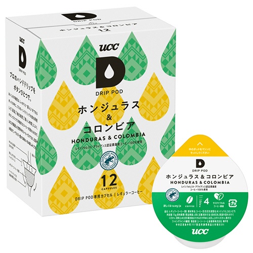 ＵＣＣ　ＤＲＩＰ　ＰＯＤ（ドリップポッド）　ホンジュラス＆コロンビア　１箱（１２杯）1