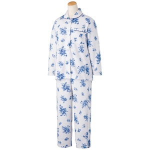 ケアファッション　大きめボタンプチサイズキルト寝返りらくらくパジャマ　ブルー　Ｍ（Ｐ）　８００２６６－１１　１着1