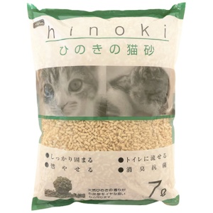 ペットプロジャパン　ＰｅｔＰｒｏ　ひのきの猫砂　７Ｌ　１パック1