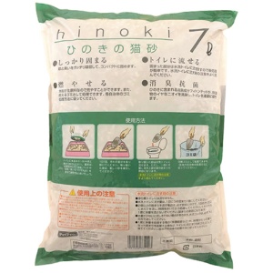 ペットプロジャパン　ＰｅｔＰｒｏ　ひのきの猫砂　７Ｌ　１パック2