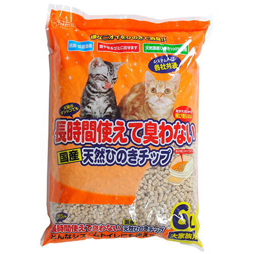 たのめーる】ペットプロジャパン PetPro 天然ひのきチップ 6L 1