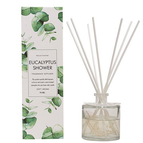ユーロジャパンエレガンス　Ｇｒｅｅｎ　Ｏａｓｉｓ　リードディフューザー　ユーカリシャワー　７０ｍＬ　ＩＤＧＯ０００７　１セット1