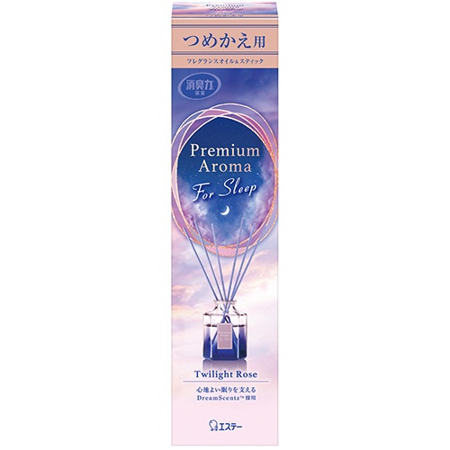 エステー　消臭力　Ｐｒｅｍｉｕｍ　Ａｒｏｍａ　Ｆｏｒ　Ｓｌｅｅｐ　Ｓｔｉｃｋ　寝室用　トワイライトローズ　つめかえ用　５０ｍＬ　１個1