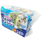 ペットプロジャパン　ＰｅｔＰｒｏ　ペット用　やさしいウェットティッシュ　１パック（２４０枚：８０枚×３個）