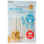 ペットプロジャパン　ＰｅｔＰｒｏ　デンタル＆ヘルシーガム　ミルクガム　棒型　１パック（２０本）