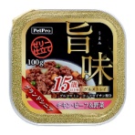 ペットプロジャパン PetPro 旨味グルメトレイ 15歳以上用 チキン・ビーフ&野菜 100g 1個