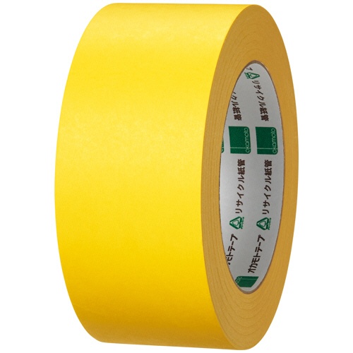 オカモト　クラフトテープ　環境思いカラー　Ｎｏ．２２４ＷＣ　５０ｍｍ×５０ｍ　厚み約０．１４ｍｍ　黄　１巻1