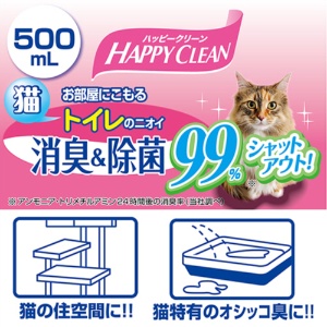 ペティオ　ハッピークリーン　猫トイレのニオイ　消臭＆除菌　本体　５００ｍｌ　２３８４４４　１本2