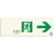 エルティーアイ　中輝度　蓄光式誘導標識（通路誘導標識）　右矢印　ＴＰＳＮ９０１　１枚