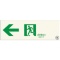 エルティーアイ　中輝度　蓄光式誘導標識（通路誘導標識）　左矢印　ＴＰＳＮ９０２　１枚